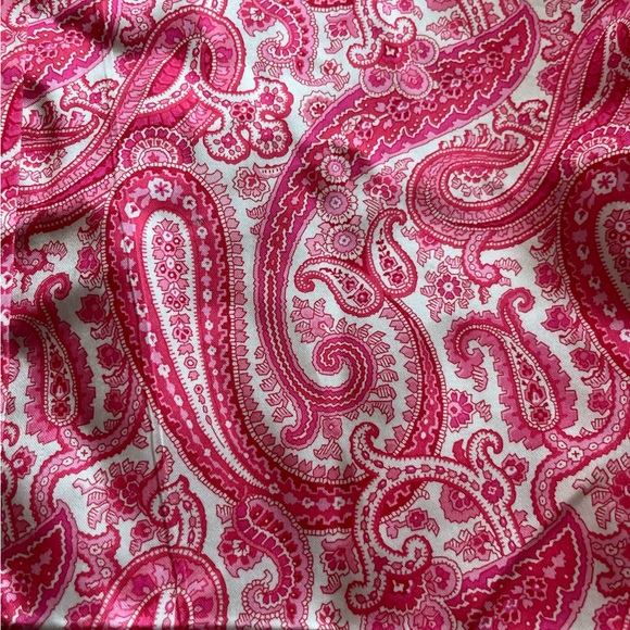 Silky Pink Paisley Lounge Pants Small   ( Bin -L) - Picture 3 of 5